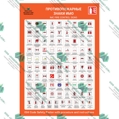 Противопожарные знаки ИМО
IMO Fire Control Signs (A.654) 01.03.IPS